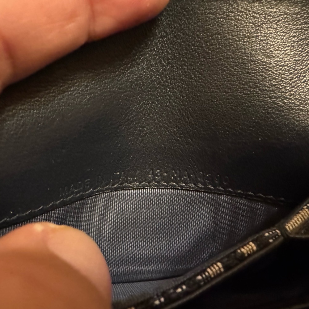 Christian Dior Paris oblique saddle zipped compact card holder navy blue wallet - Picture 11 of 12